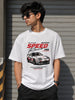 WHITE RACING REGULAR FIT T-SHIRT