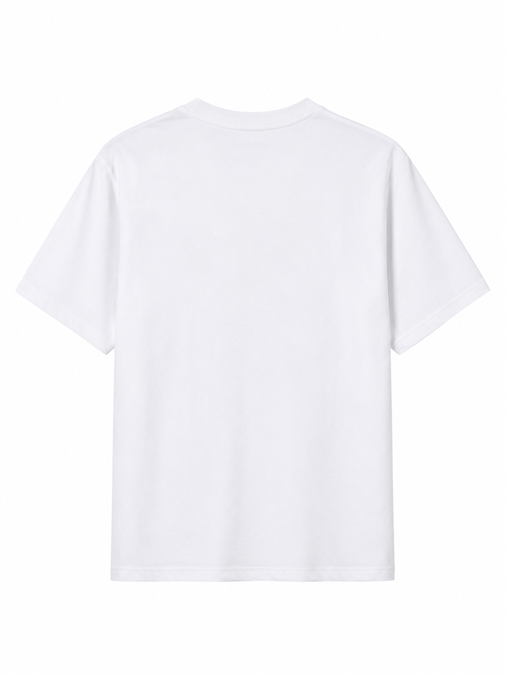 WHITE RACING REGULAR FIT T-SHIRT